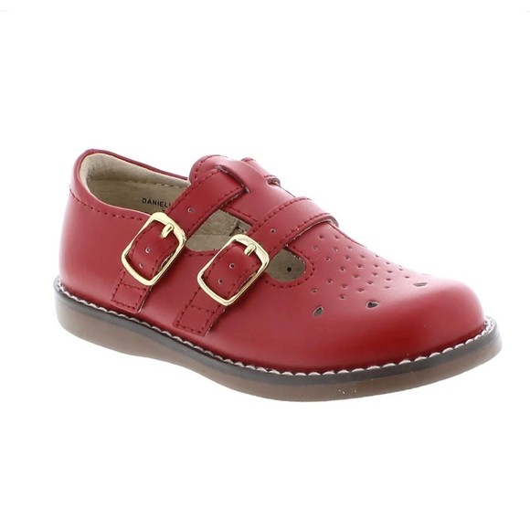 Shoes New Footmates Danielle Size 95 Toddler Mary Jane Red Leather